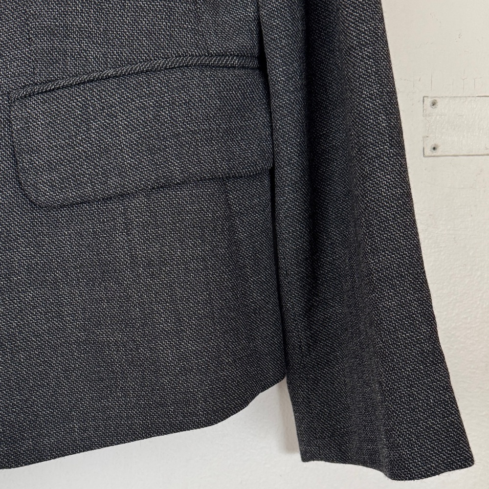 LOFT Charcoal 100 % Wool Blazer Jacket for Women - Picture 4 of 10